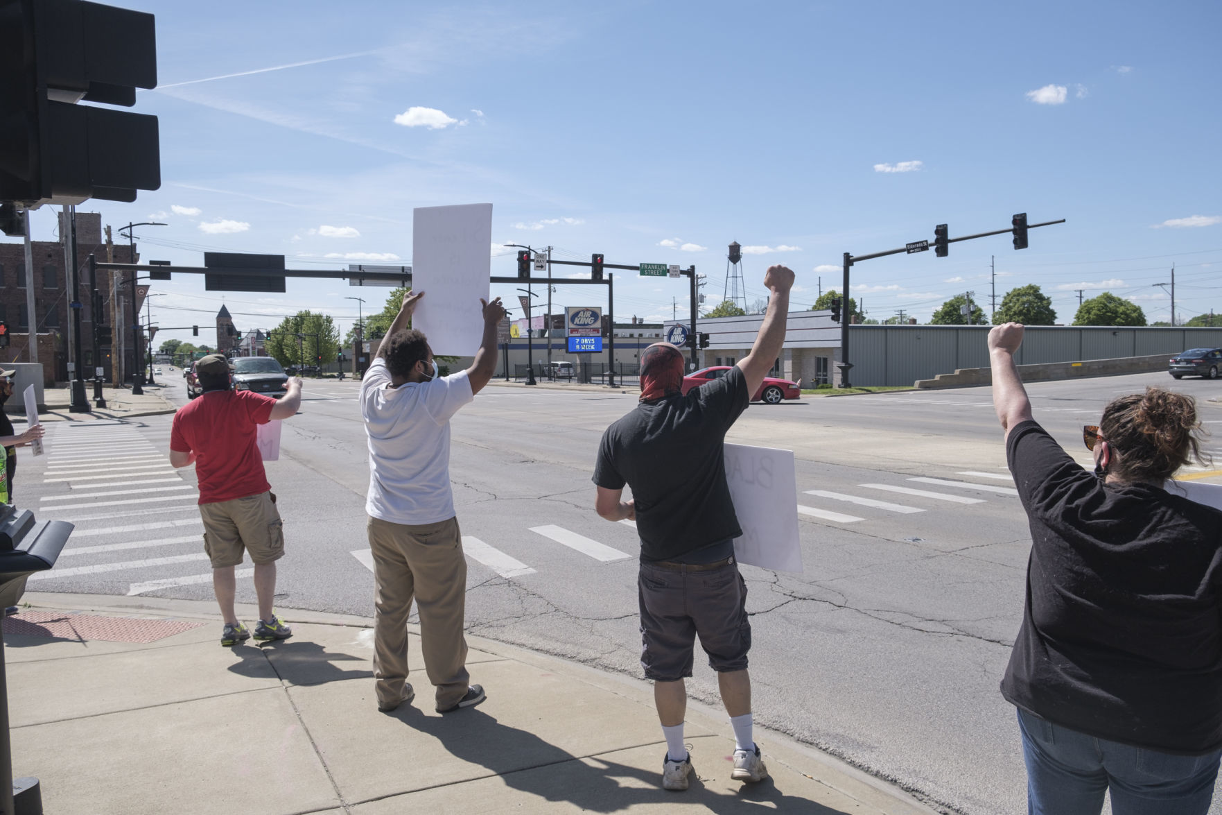 Downtown Decatur protest